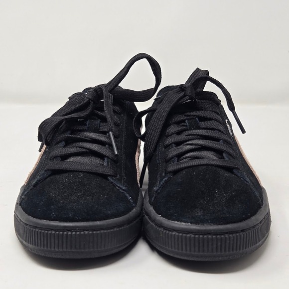 Puma Suede Classic Black & Pink Low Top Sneakers Women's‎ Size 7.5 - Picture 3 of 10